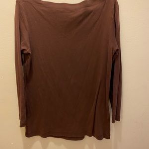 Newport News brown boat neck top. 1X